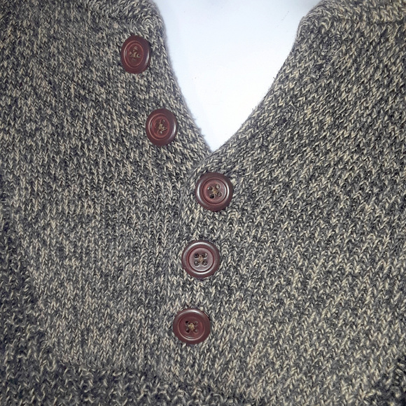 VTG Club Room 1/4 Button Sweater 100% Cotton Large - Picture 3 of 7